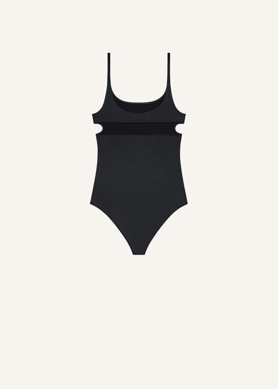 Courreges // Cut Out 1-Piece Swimsuit / Black Womens Courreges 