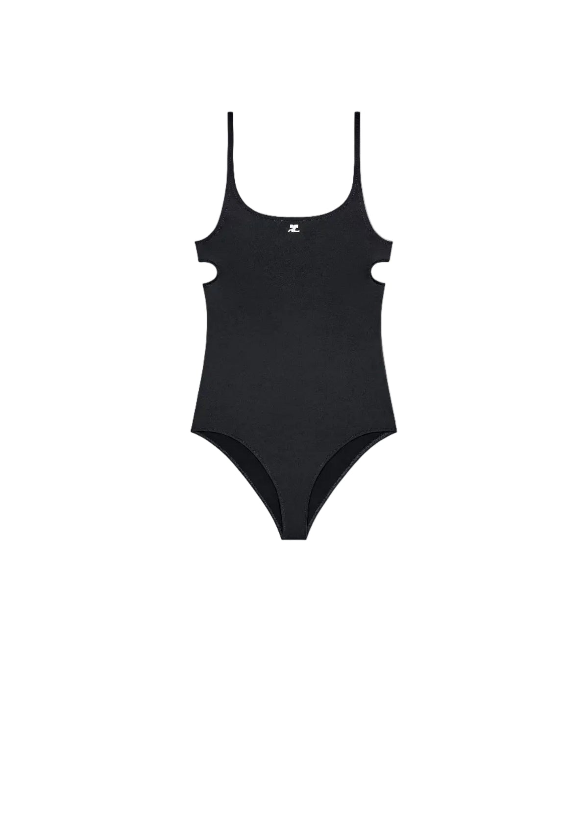 Courreges // Cut Out 1-Piece Swimsuit / Black Womens Courreges 