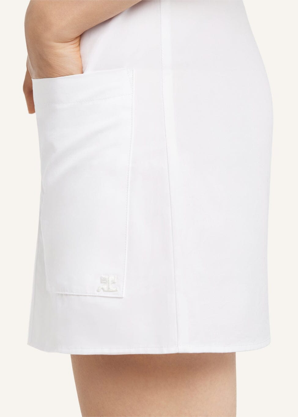 Courreges // Heritage Poplin Dress / Blanc Womens Courreges 