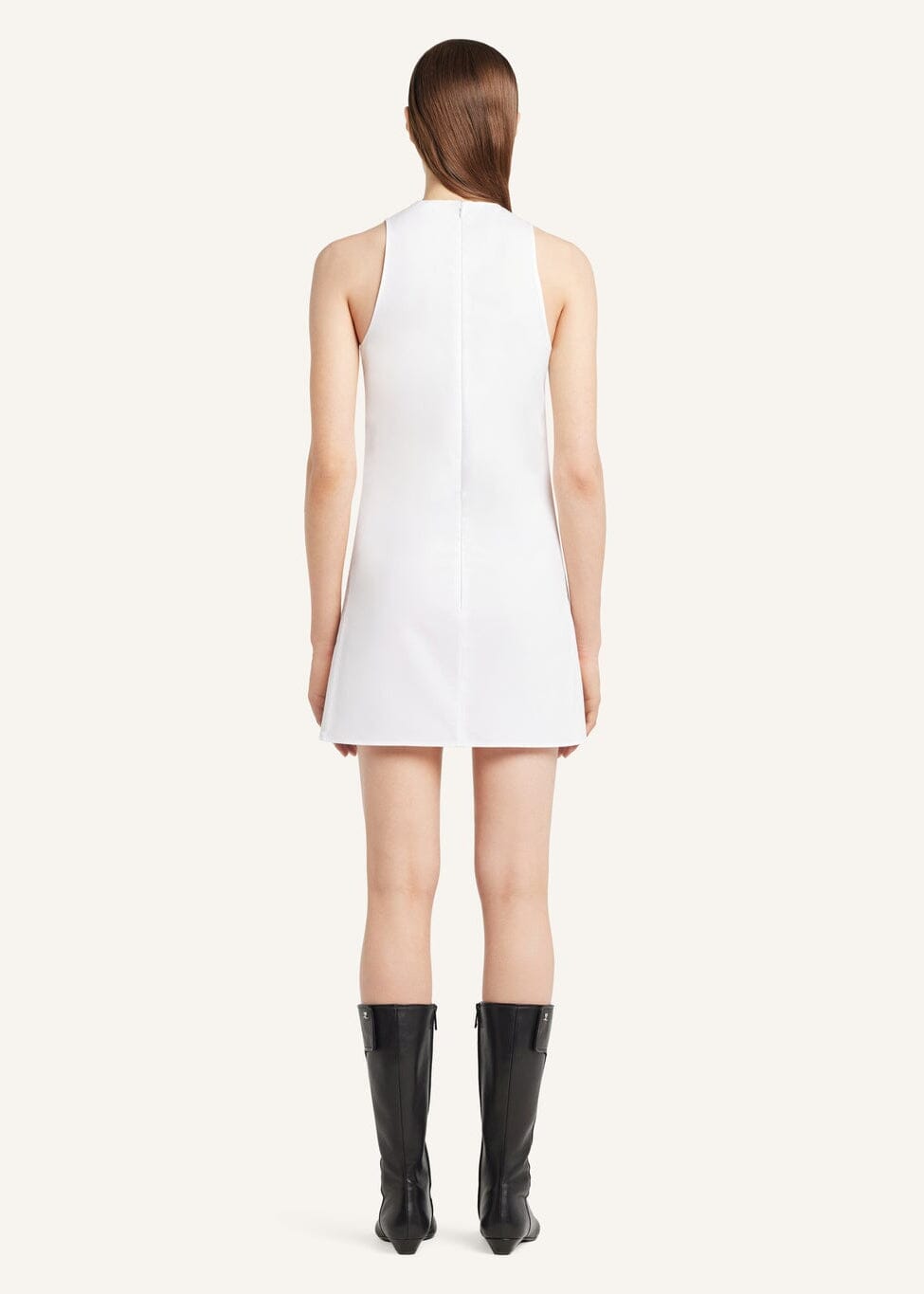Courreges // Heritage Poplin Dress / Blanc Womens Courreges 