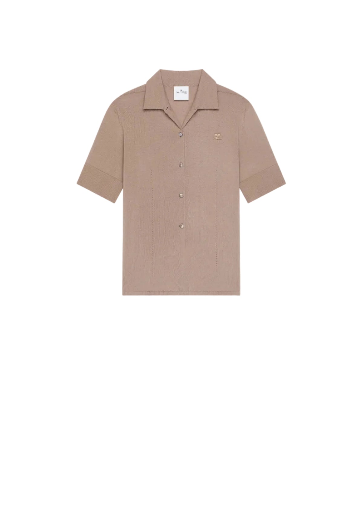 Courreges // Merino Polo / Sandy Brown Womens Courreges 