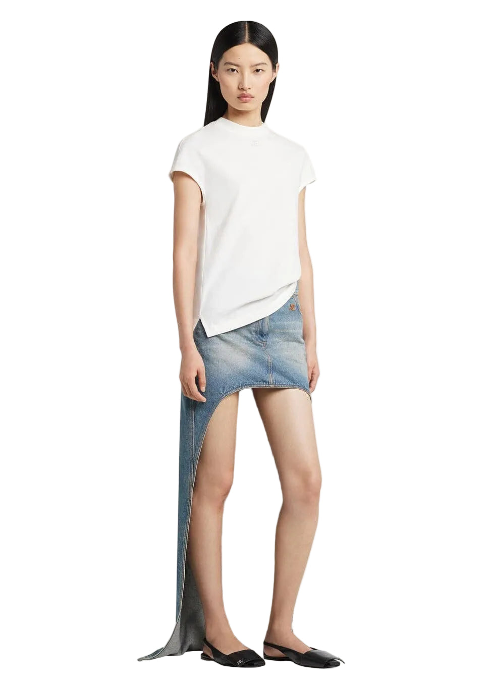 Courreges // Oversized T-Shirt / Heritage White Womens Courreges 