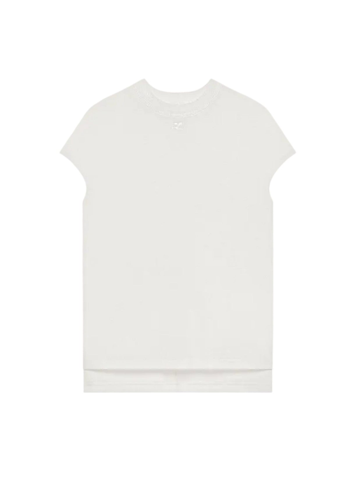 Courreges // Oversized T-Shirt / Heritage White Womens Courreges 