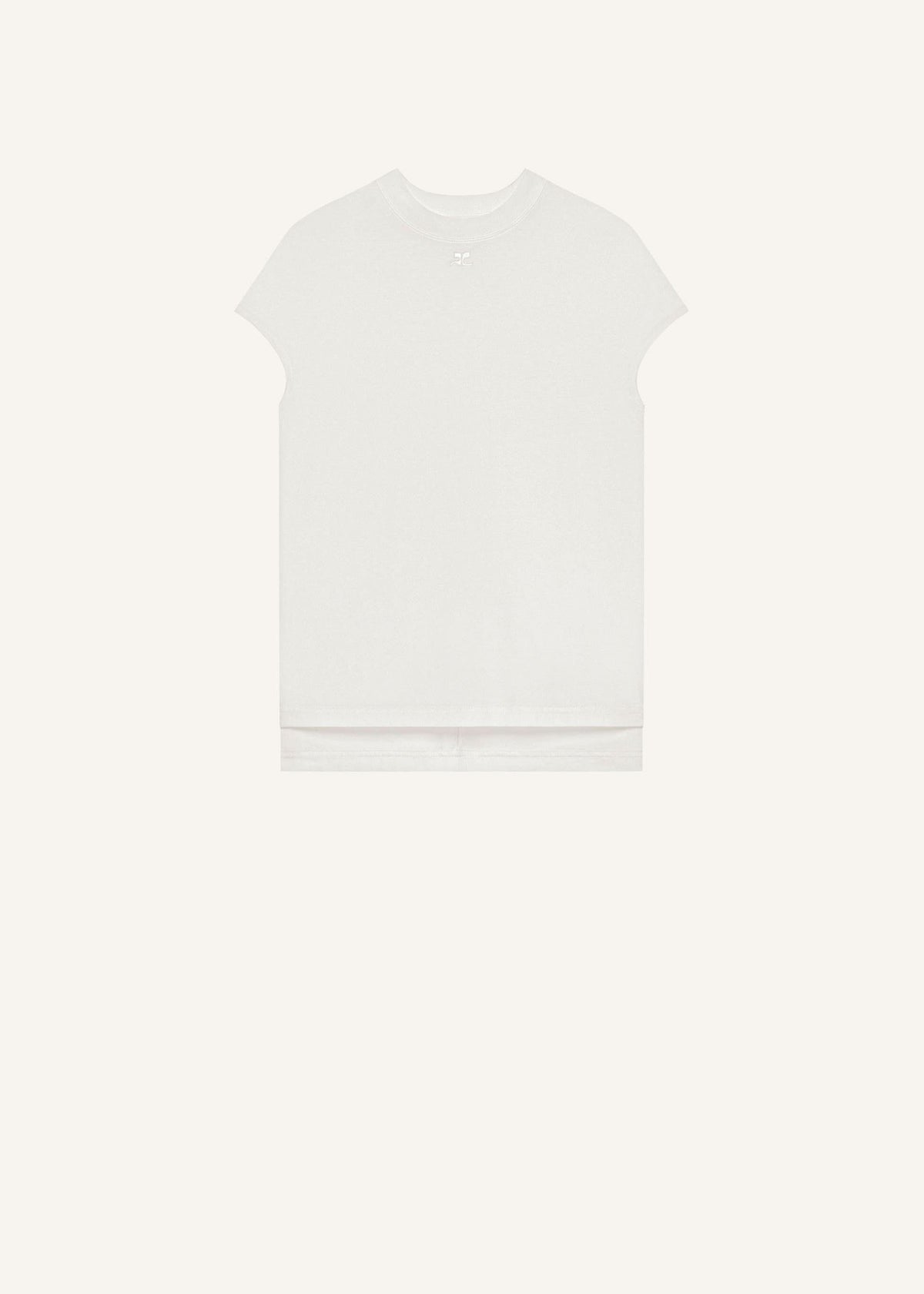 Courreges // Oversized T-Shirt / Heritage White Womens Courreges 