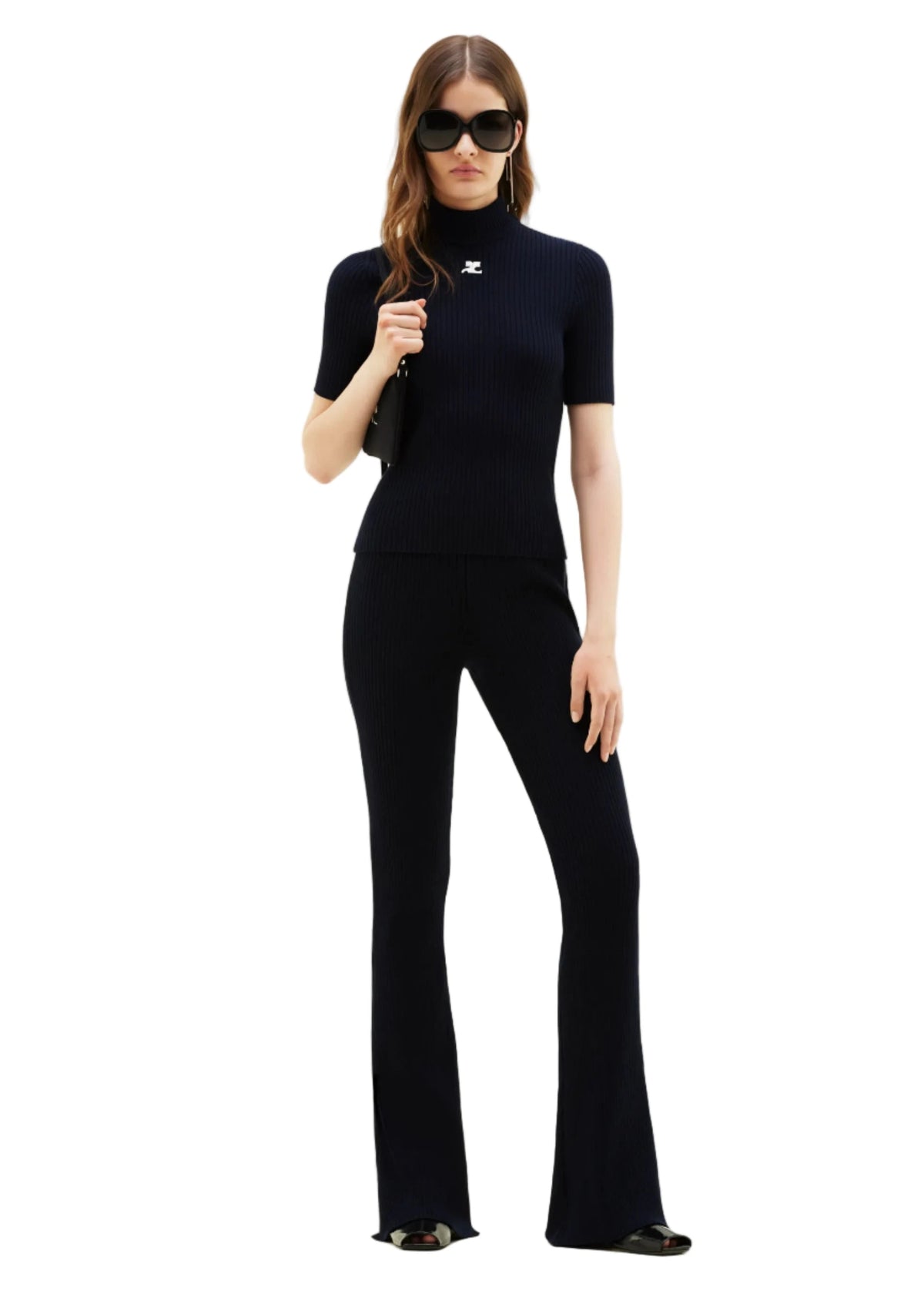 Courreges // Reedition Knit SS Jumper / Navy Womens Courreges 