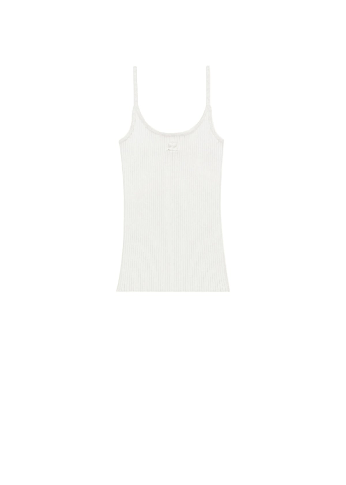 Courreges // Reedition Knit Tank Top / Heritage White Womens Courreges 