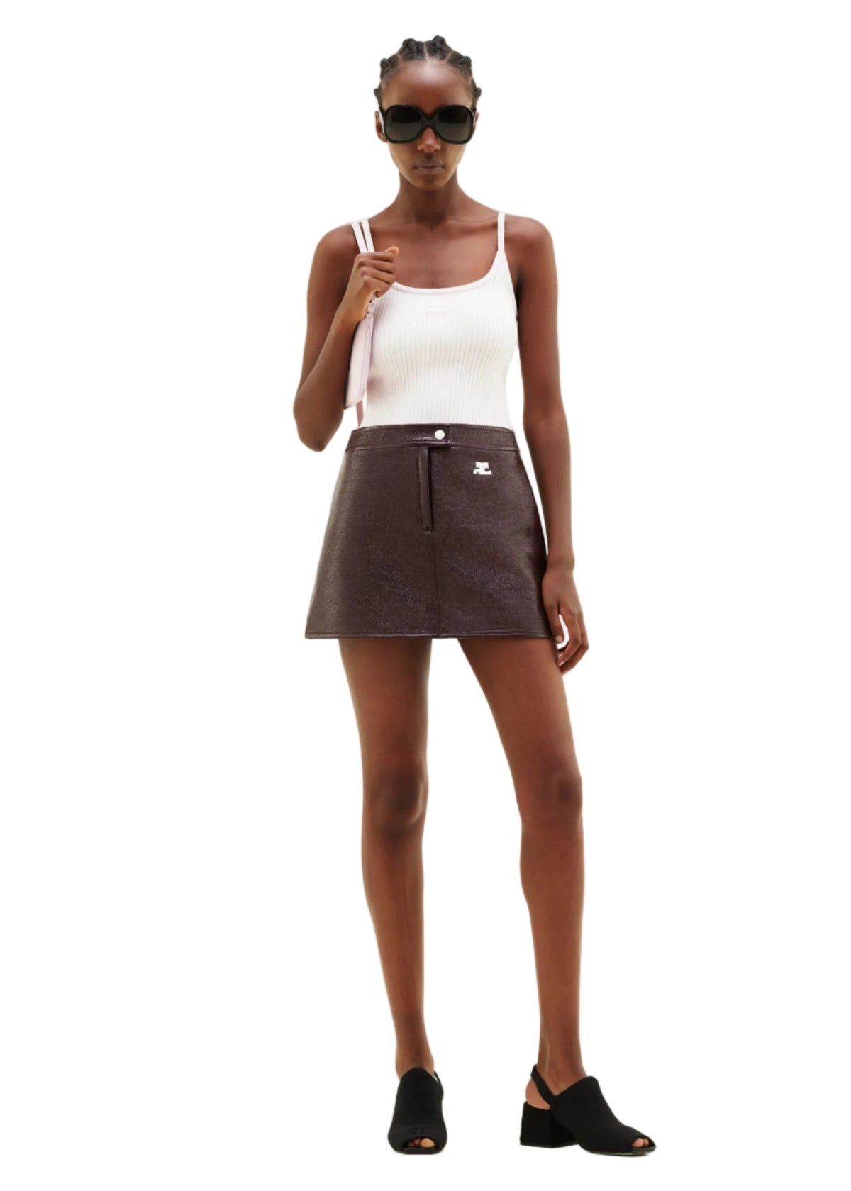 Courreges // Reedition Knit Tank Top / Heritage White Womens Courreges 