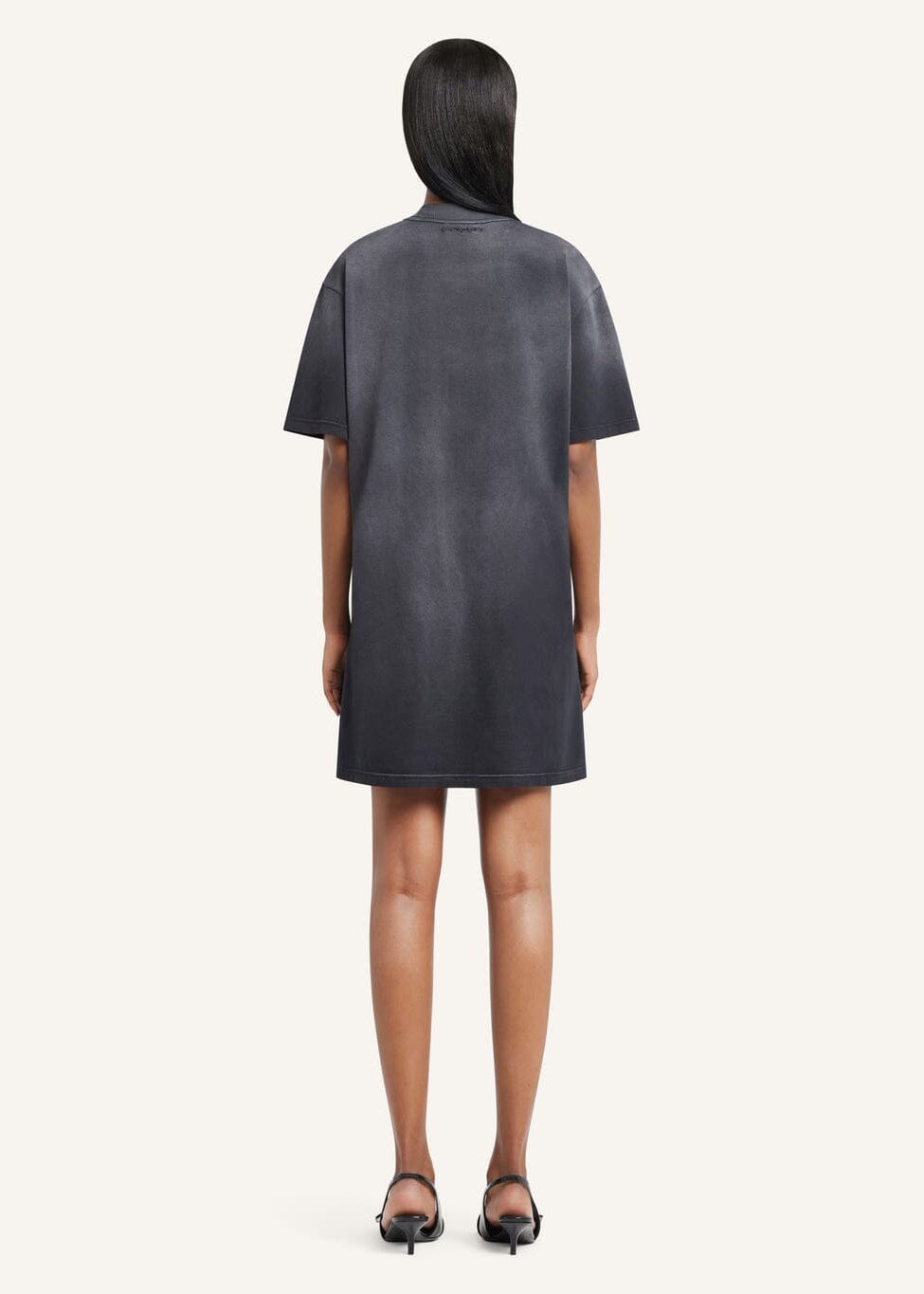 Courreges // Solarized T-Shirt Dress / Black Womens Courreges 