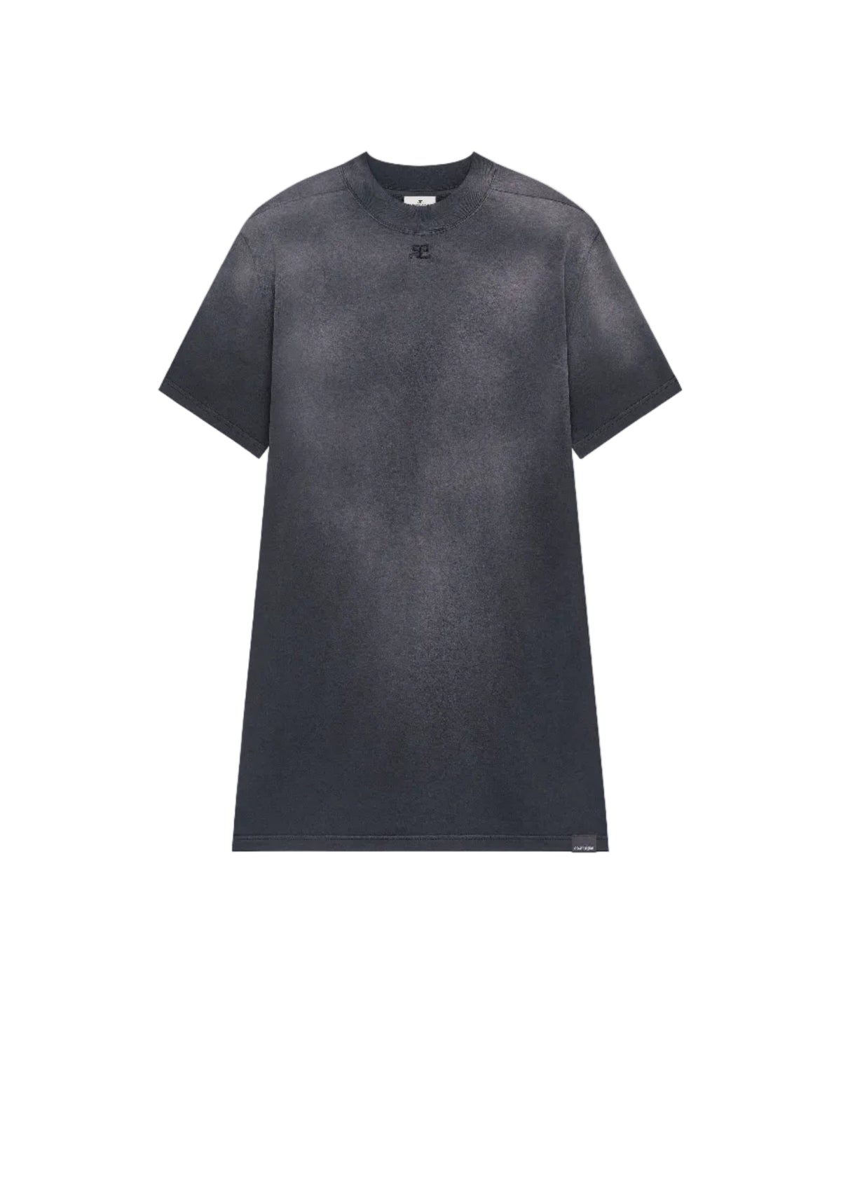 Courreges // Solarized T-Shirt Dress / Black Womens Courreges 