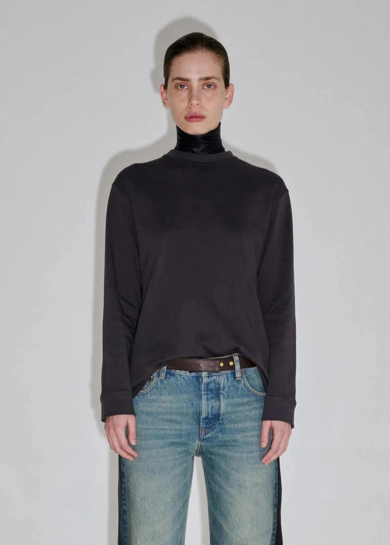 Darkpark // Ally Long Tail Sleeve Tee / Dark Plum Womens Darkpark 