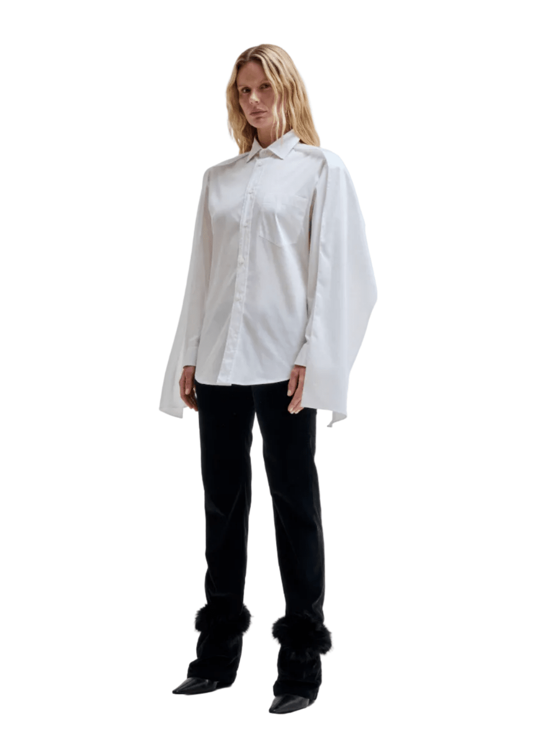 Darkpark // Anne Scarf Tailored Shirt / White Womens Darkpark 