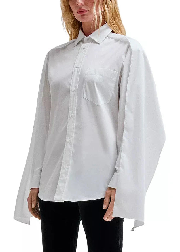 Darkpark // Anne Scarf Tailored Shirt / White Womens Darkpark 