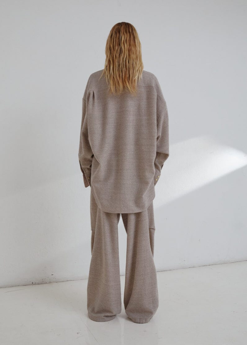 Darkpark // Daisy Japanese Light Wool Pants / Beige Womens Darkpark 