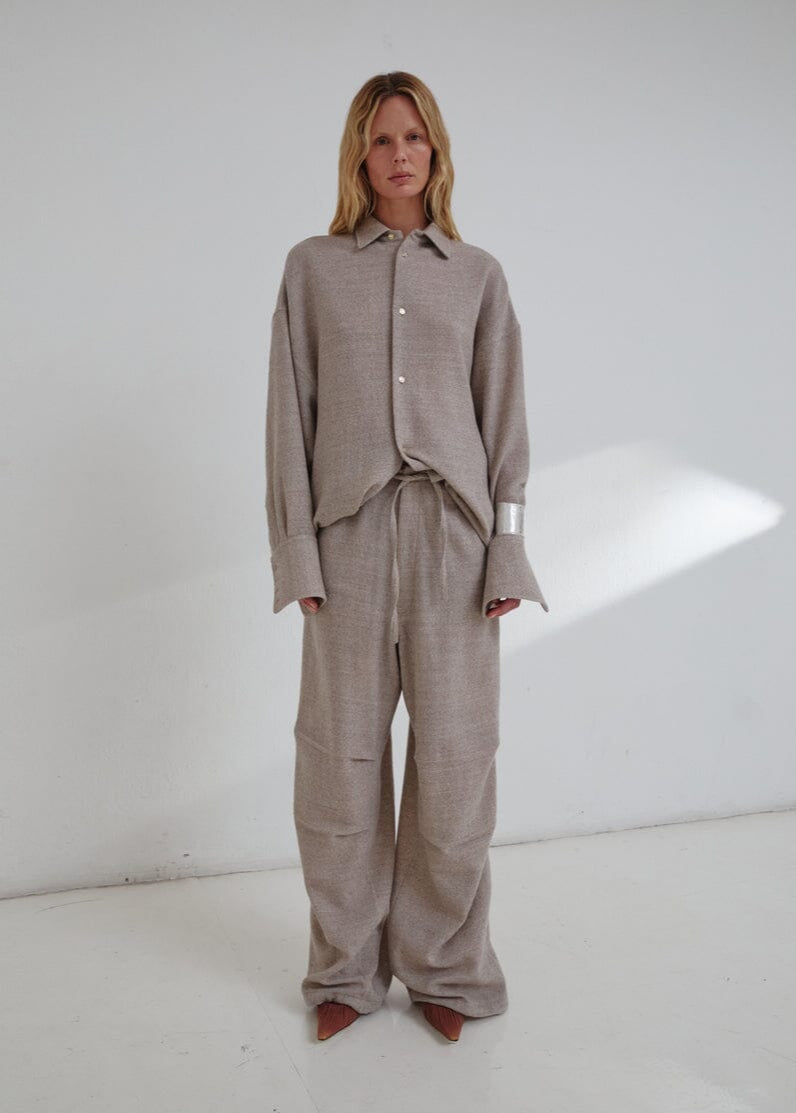 Darkpark // Daisy Japanese Light Wool Pants / Beige Womens Darkpark 