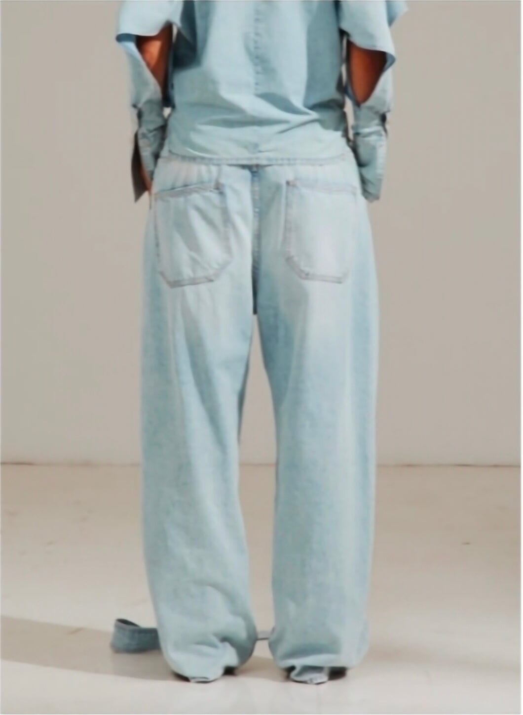 DARKPARK // Dalila Denim Belt - Relaxed Tencel Denim / Bleach Baby Blue Womens Darkpark 