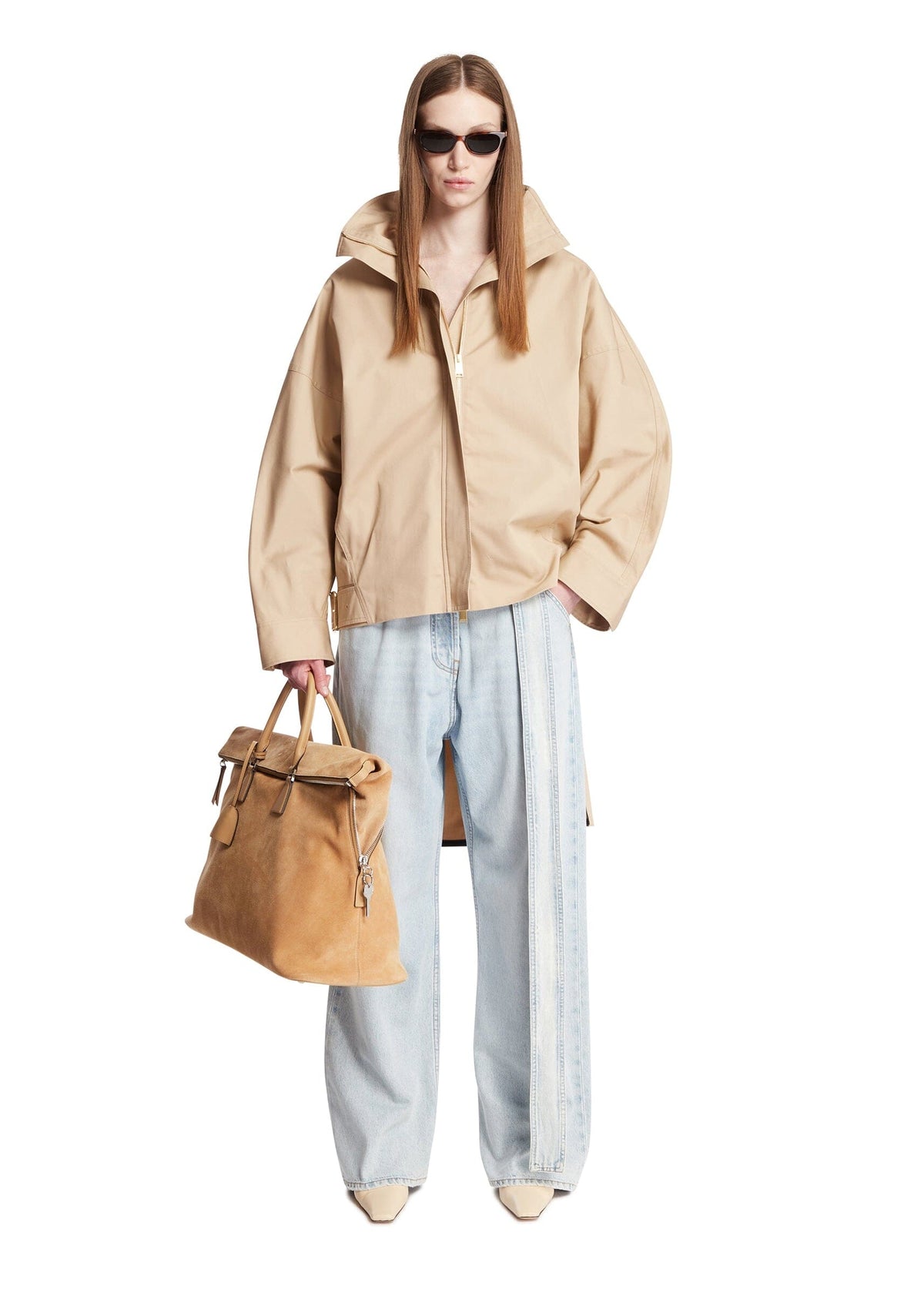 DARKPARK // Dalila Denim Belt - Relaxed Tencel Denim / Bleach Baby Blue Womens Darkpark 