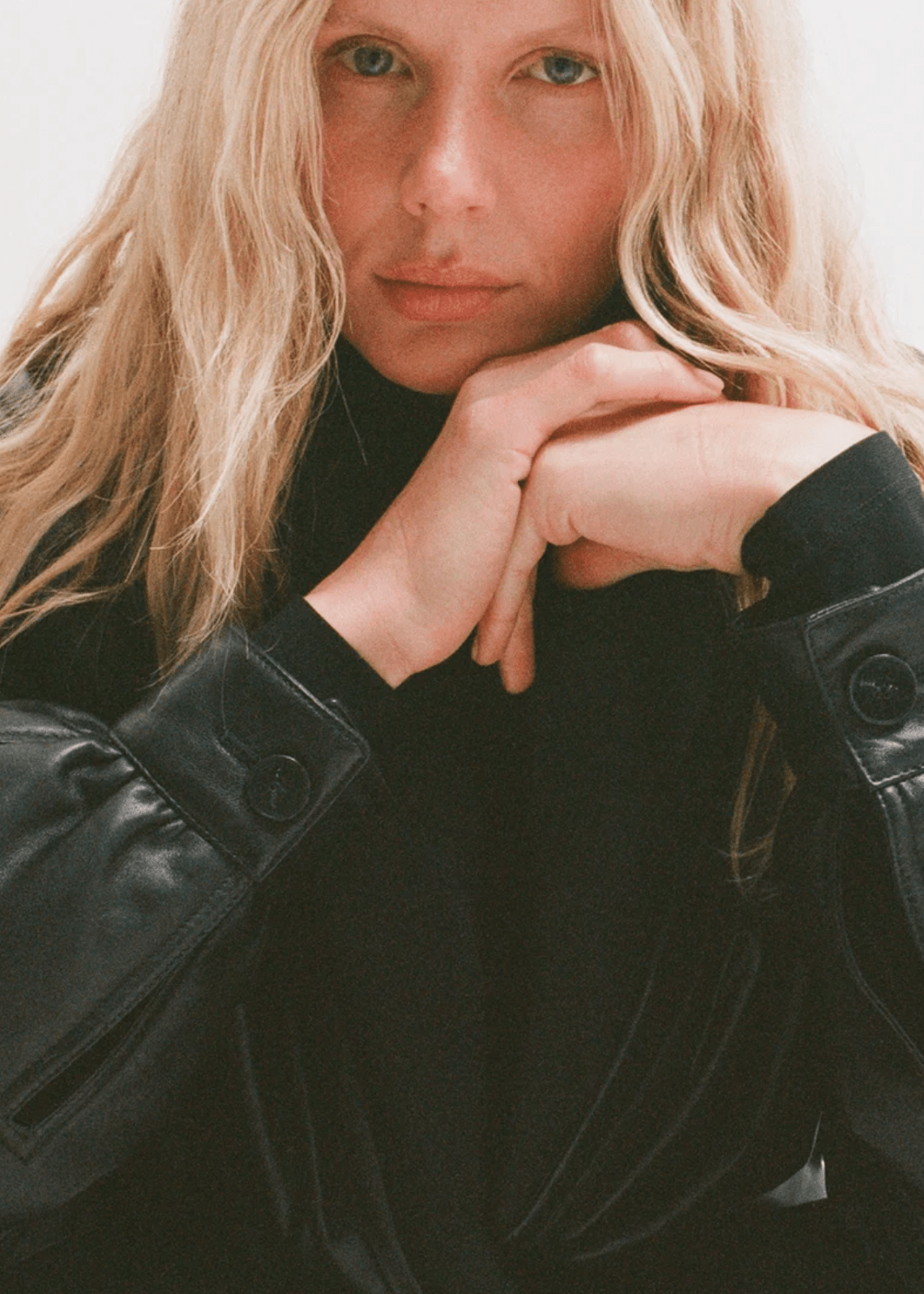 Darkpark // Franca Light Leather Bomber Jacket / Black Womens Darkpark 