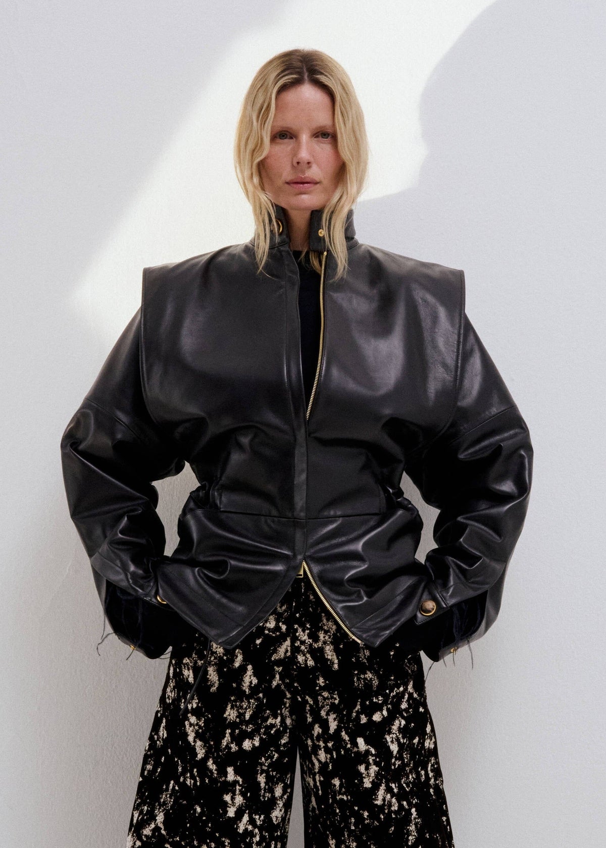 Darkpark // Gianna Gilet Leather Jacket / Dark Brown Womens Darkpark 