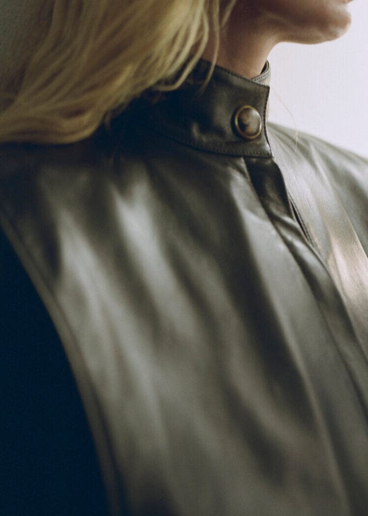 Darkpark // Gianna Gilet Leather Jacket / Dark Brown Womens Darkpark 