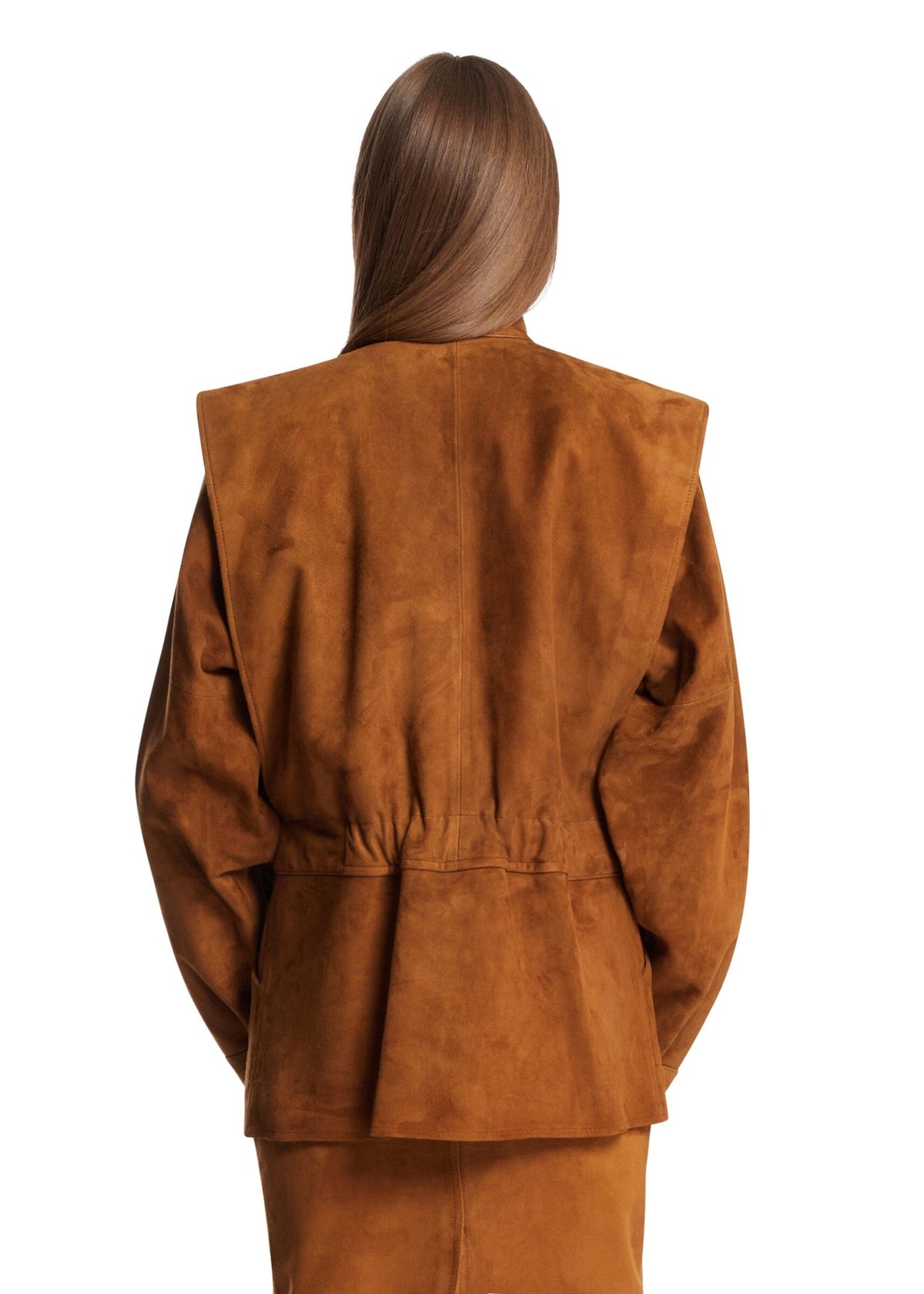 DARKPARK // Gianna Gilet Leather Jacket / Tobacco Womens Darkpark 