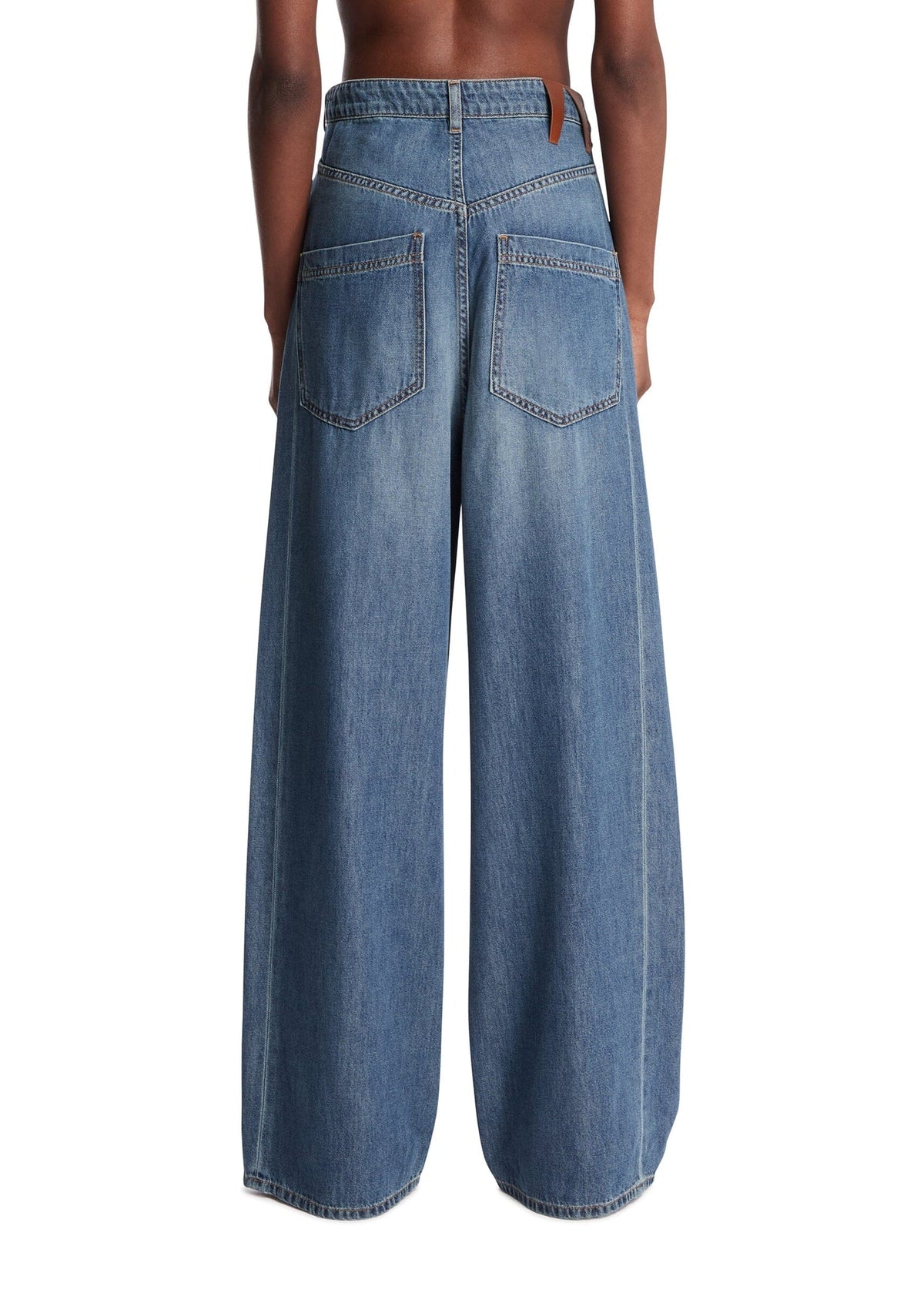 DARKPARK // Ines Fold Over Tencel Denim / Slate Vintage Womens Darkpark 