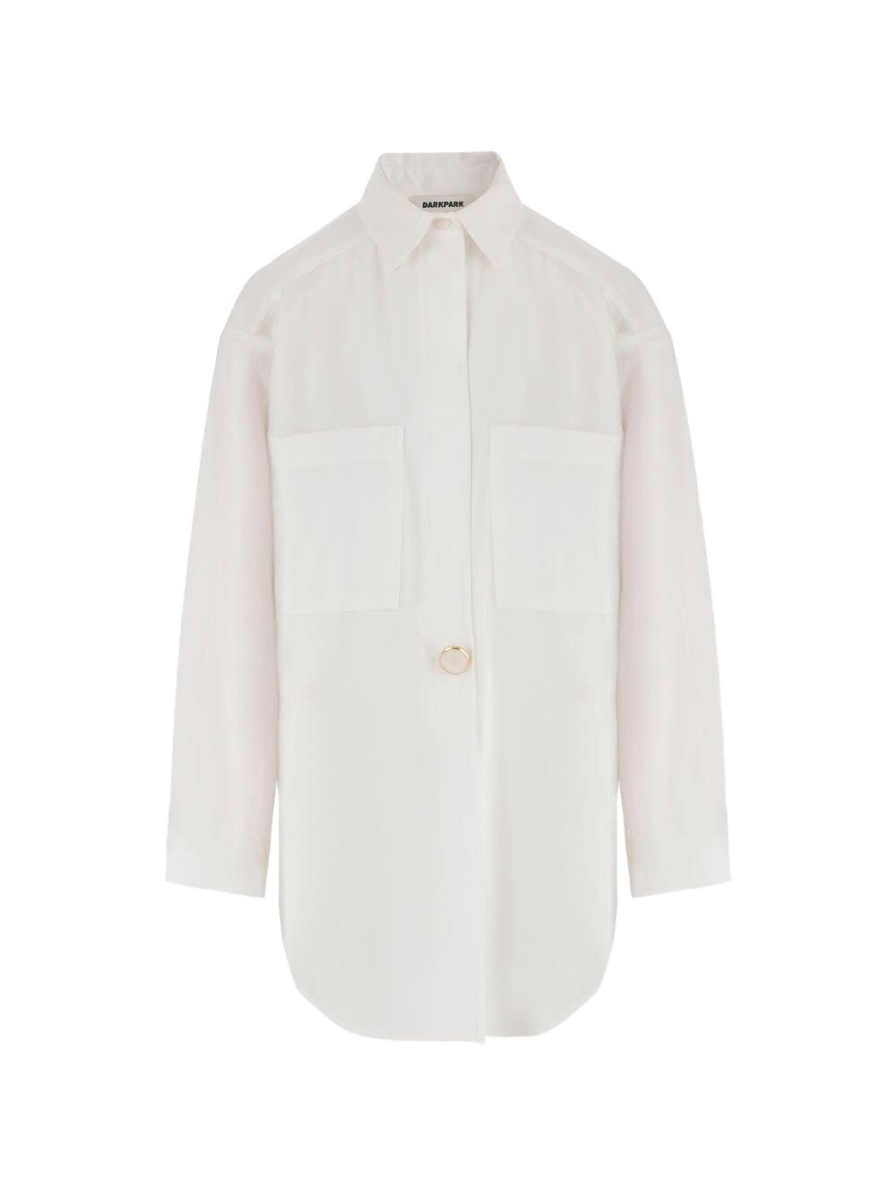 DARKPARK // Judy Viscose Twill Shirt Jacket / White Womens Darkpark 