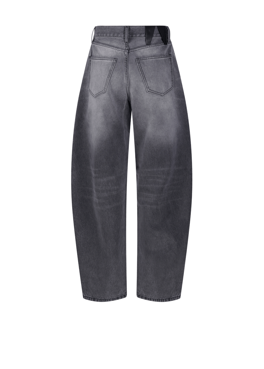 Darkpark // Khris Barrel leg Denim / Smoke Black Wrinkle Womens Darkpark 