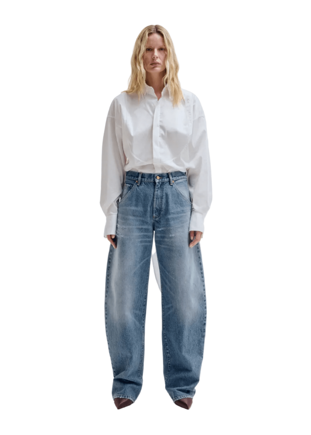 Darkpark // Khris Barrel leg Denim / Sunset Blue Womens Darkpark 
