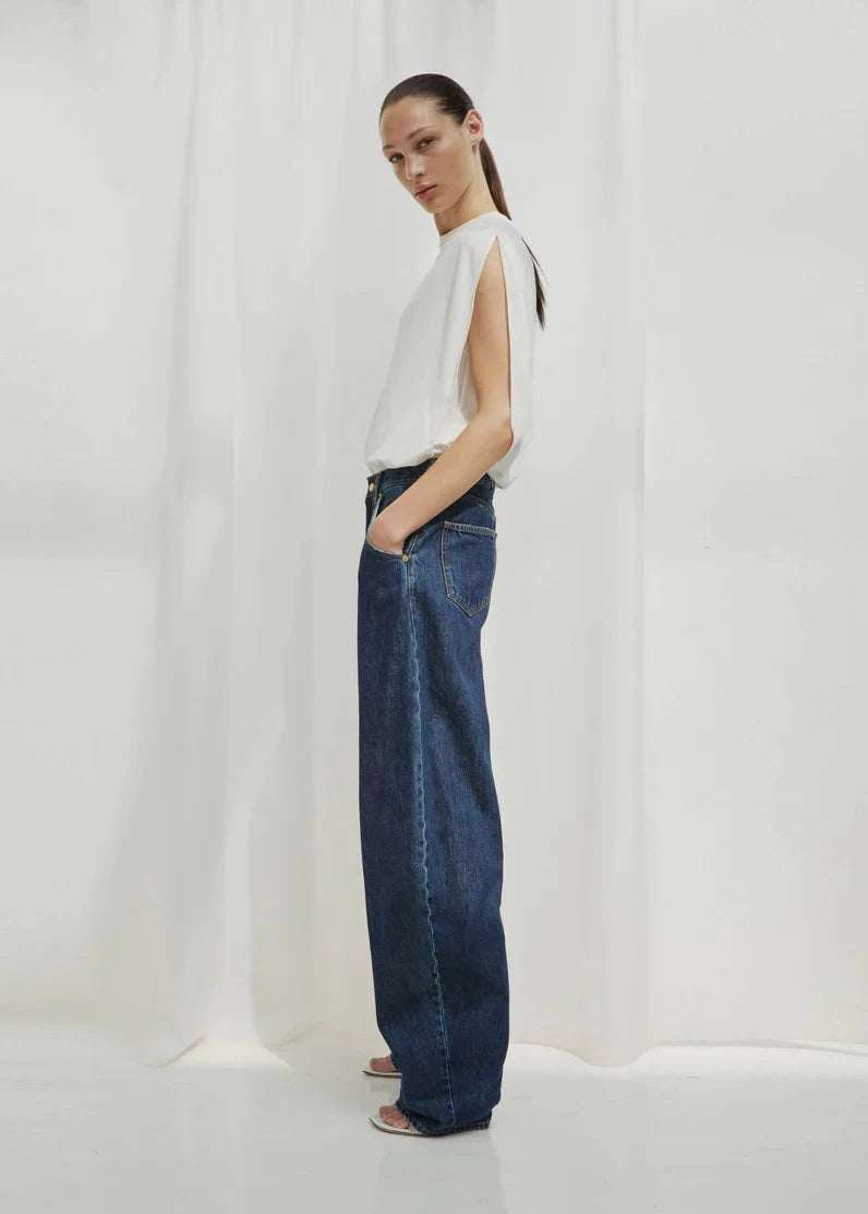 Darkpark // Khris Barrel Leg Denim / Tokyo Midnight Womens Darkpark 