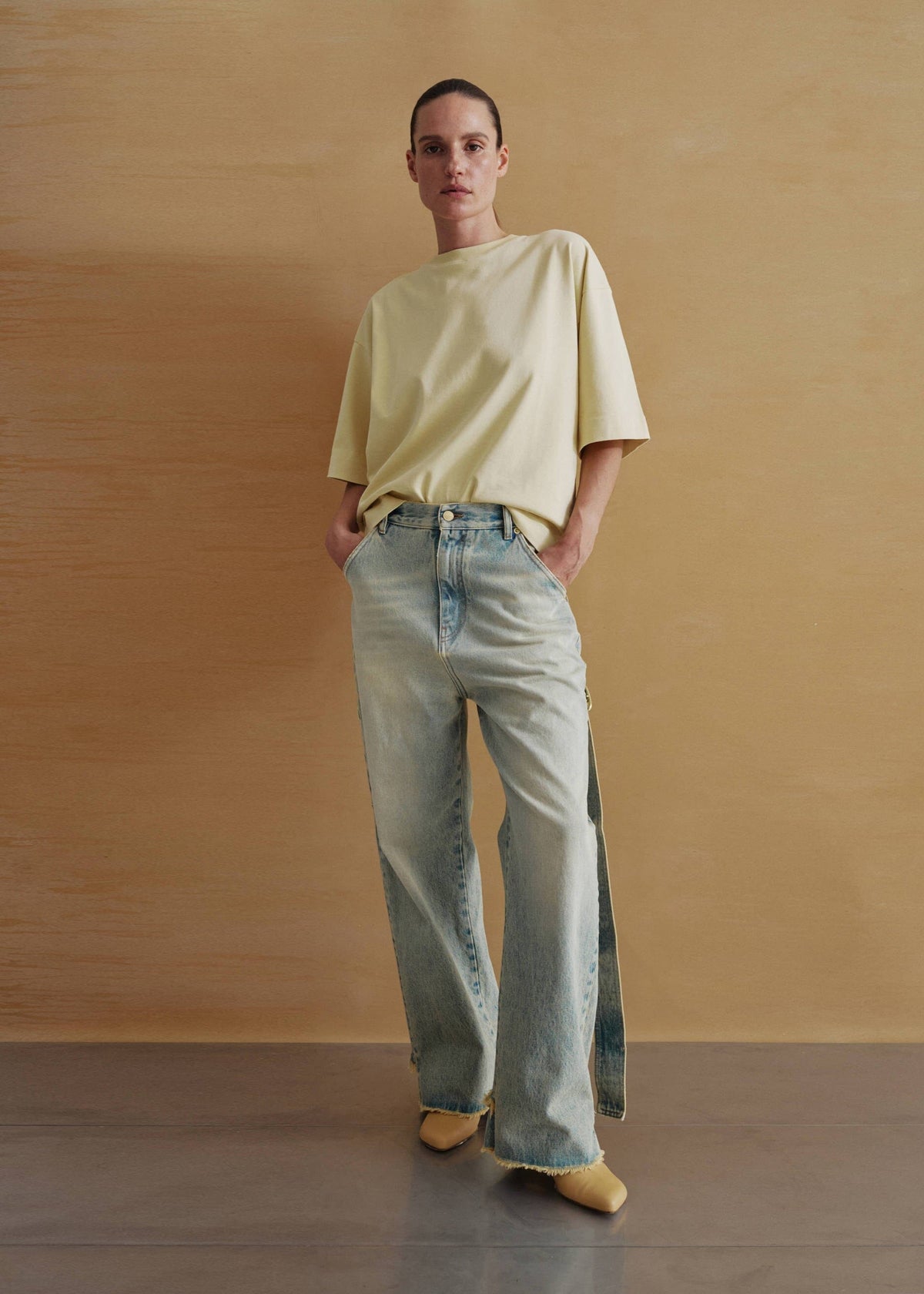 Darkpark // Lisa Belt Adorned Loose Fit Denim / Dirty Vintage Womens Darkpark 