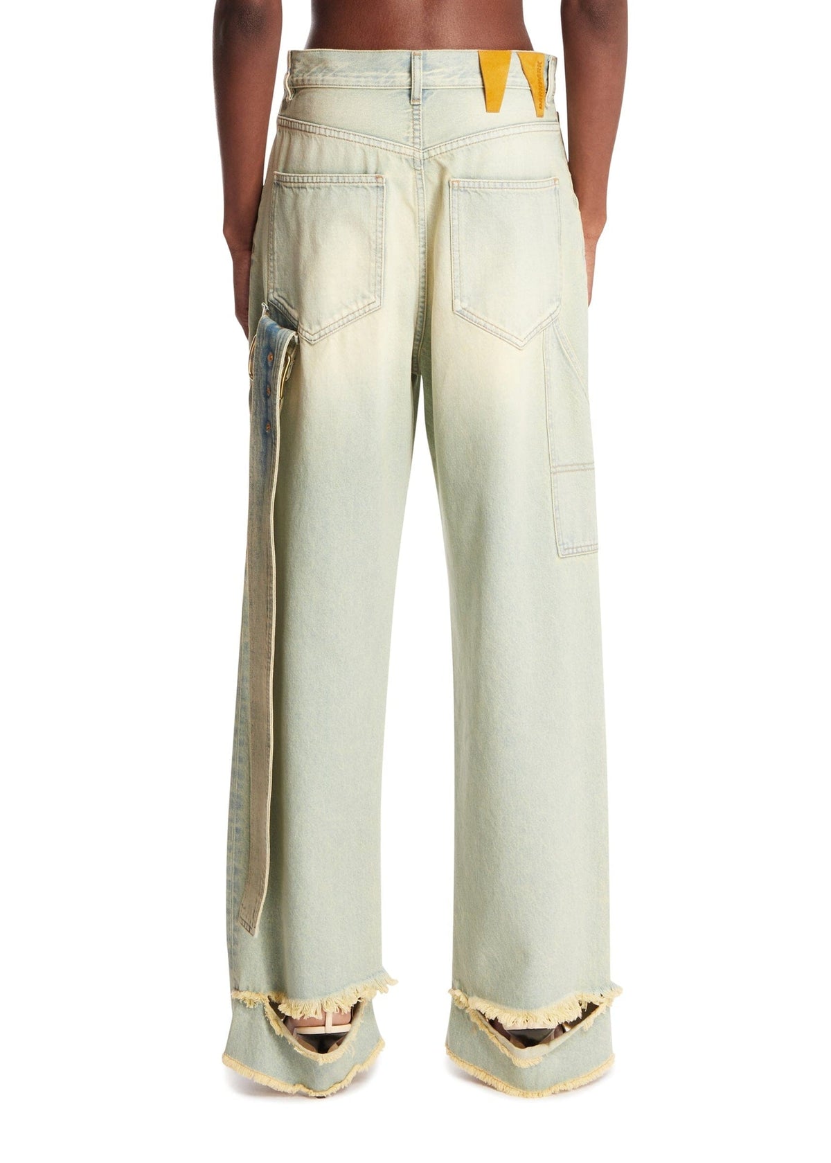 DARKPARK // Lisa Belt Adorned Loose Fit Denim / Dirty Vintage Womens Darkpark 