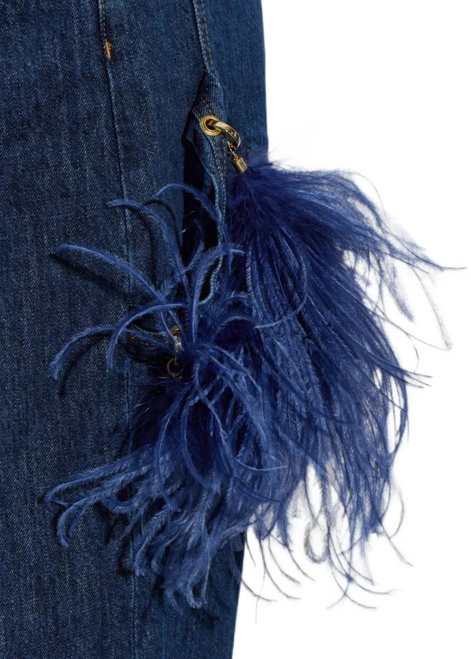 Darkpark // Lisa Feather Chain Loose Fit Carpenter Jean / Tokyo Midnight Womens Darkpark 