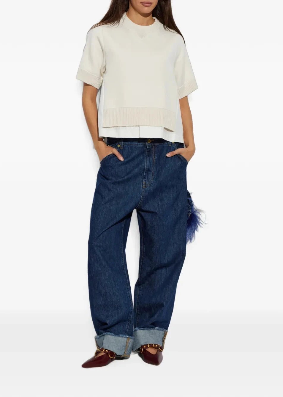 Darkpark // Lisa Feather Chain Loose Fit Carpenter Jean / Tokyo Midnight Womens Darkpark 