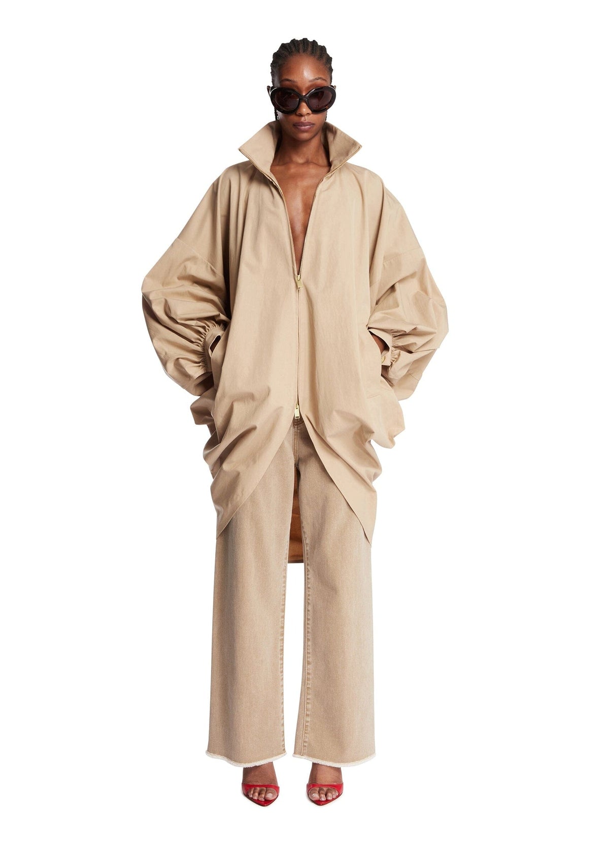 DARKPARK // Sienna Loose Side Split Denim / Camel Womens Darkpark 