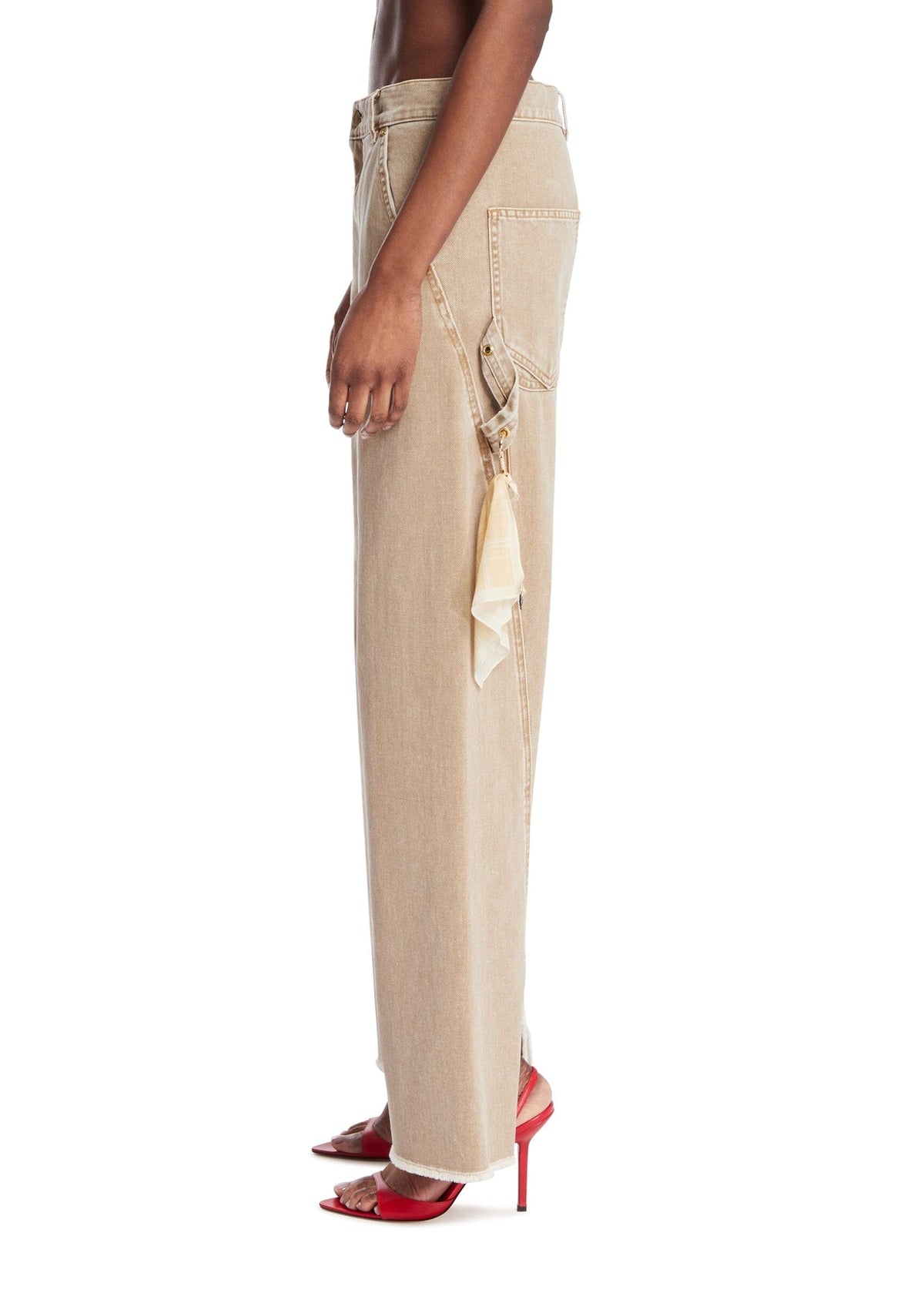 DARKPARK // Sienna Loose Side Split Denim / Camel Womens Darkpark 