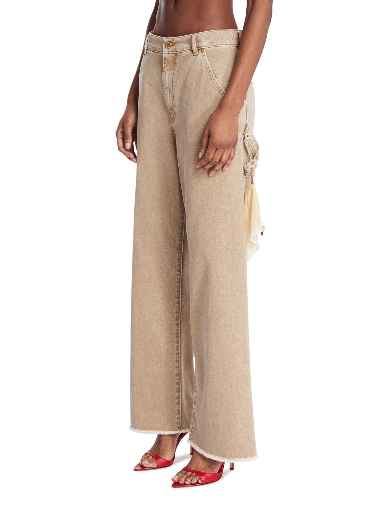 DARKPARK // Sienna Loose Side Split Denim / Camel Womens Darkpark 