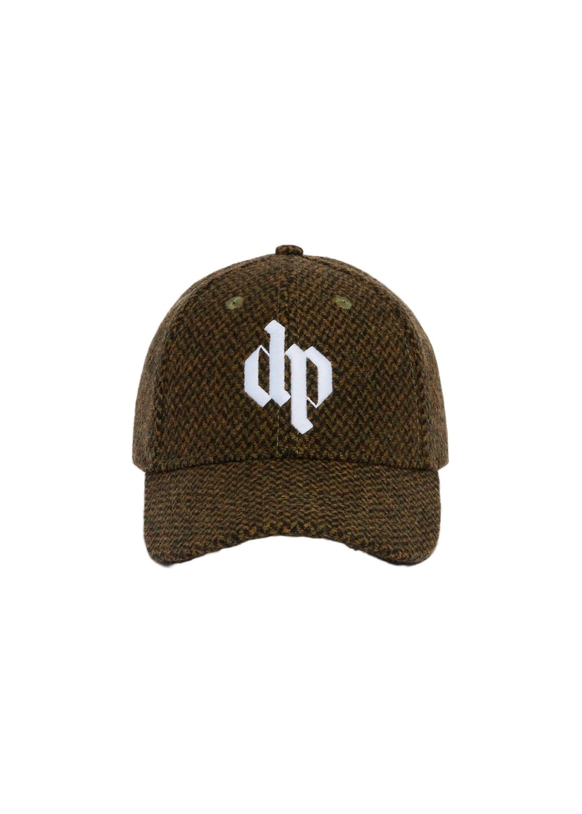 Darkpark // Wool Logo Embroidered Baseball Cap / Military Green Womens Darkpark 