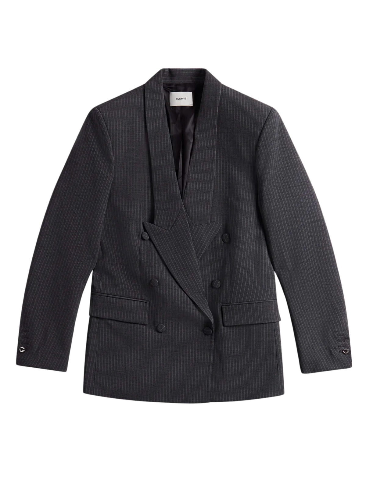 Double Breasted Tailored Jacket / Grey Womens Coperni 