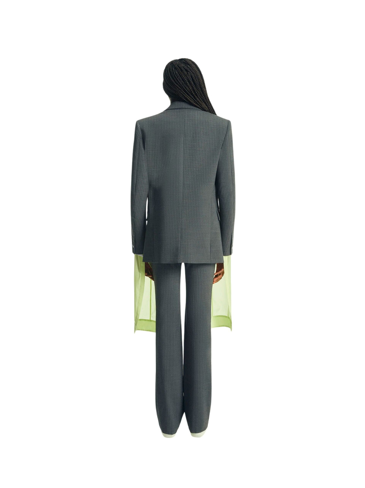 Double Breasted Tailored Jacket / Grey Womens Coperni 