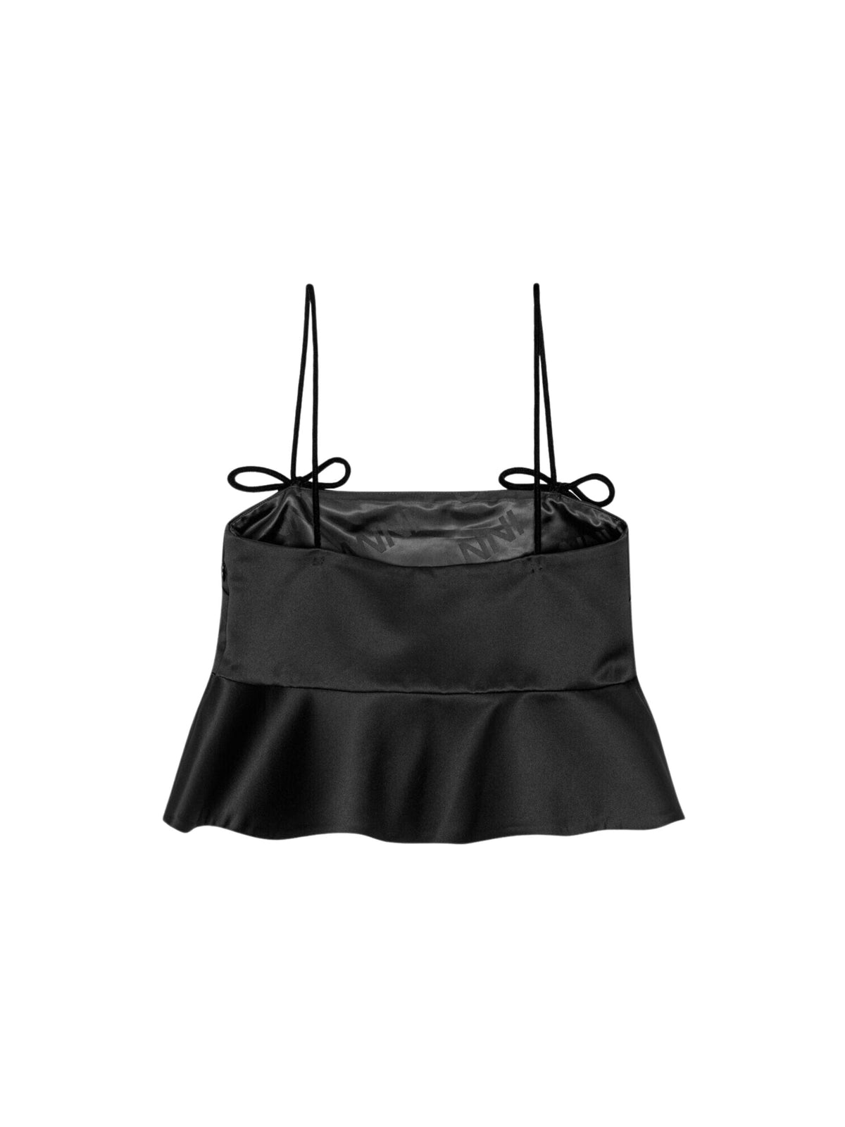 Duchesse Satin Top / Black Womens GANNI 