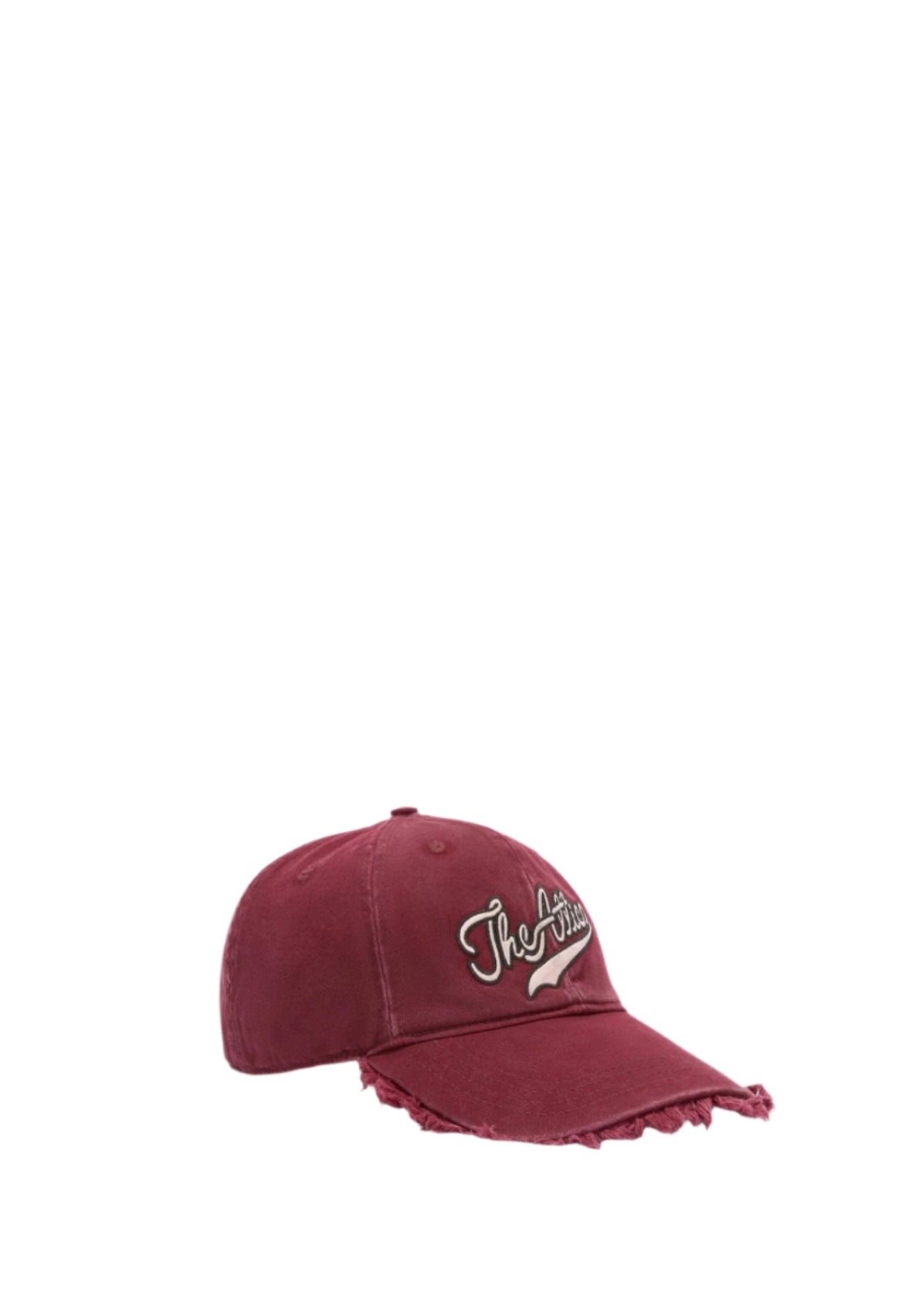 Embroidered Canvas Cap / Burgundy Womens The Attico 