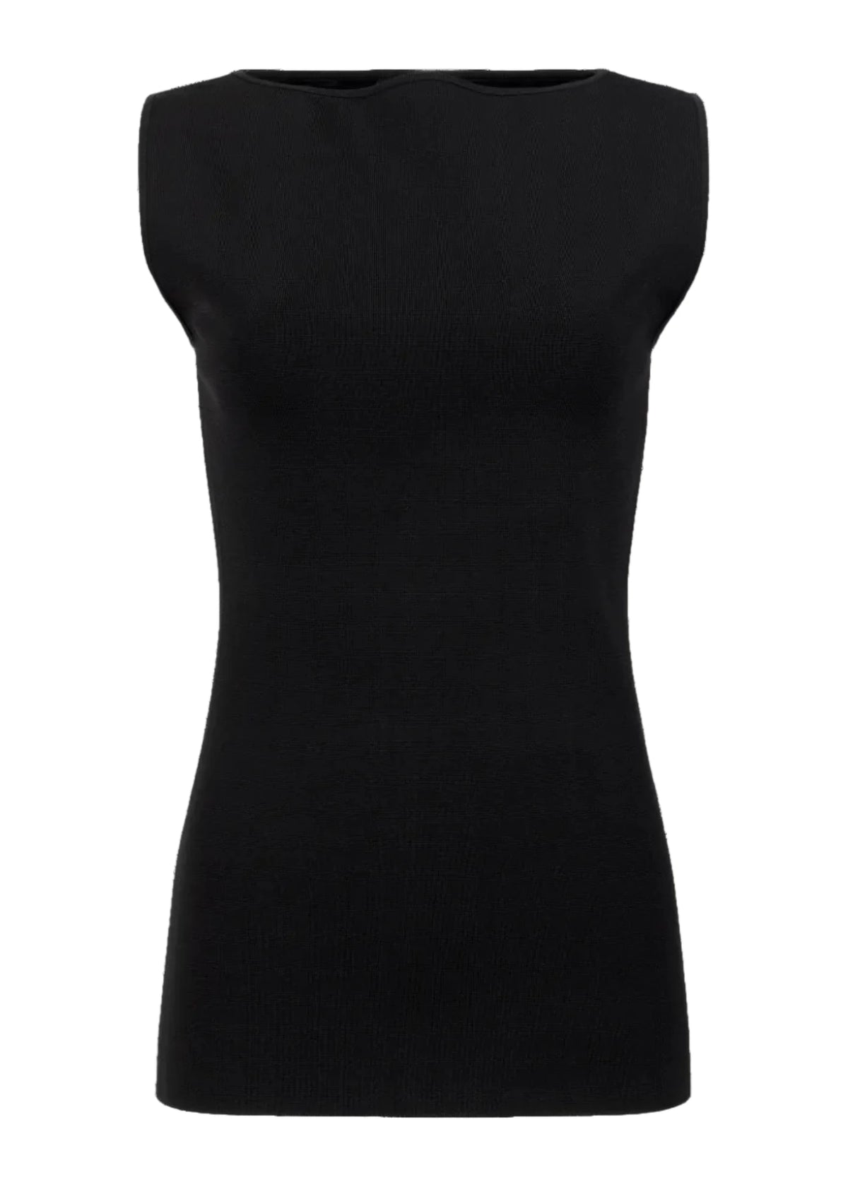 Entire Studios // Boat Neck Top / Black Womens Entire Studios 