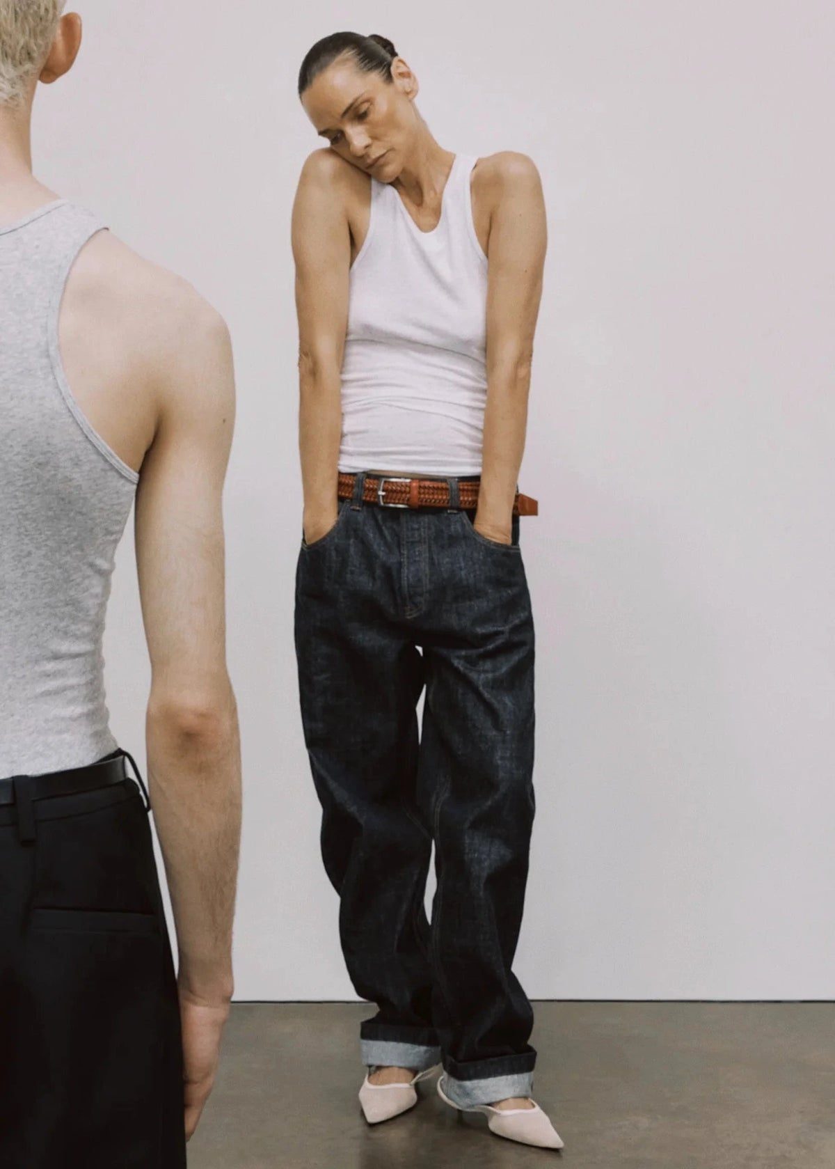 Entire Studios // Muscle Tank Top / Heather Grey Womens Entire Studios 