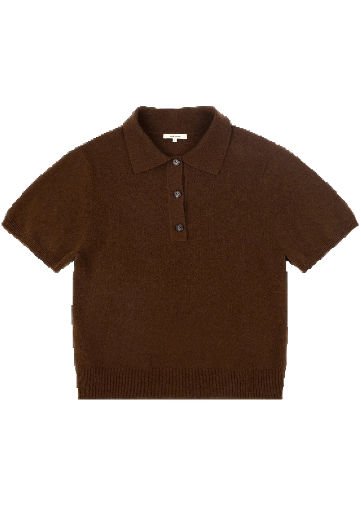 Entire Studios // Short Sleeve Knit Polo / Cedar Womens Entire Studios 