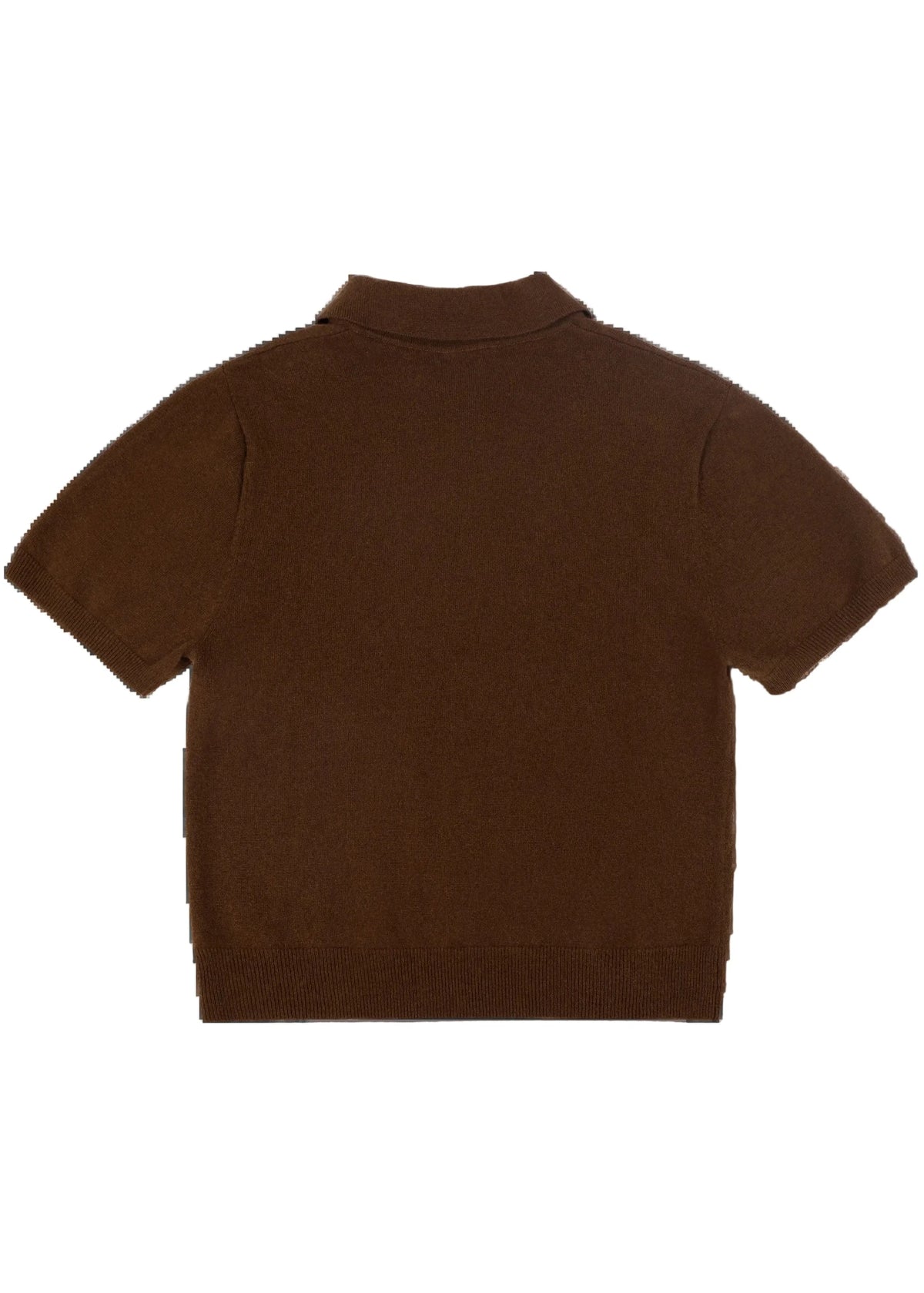 Entire Studios // Short Sleeve Knit Polo / Cedar Womens Entire Studios 