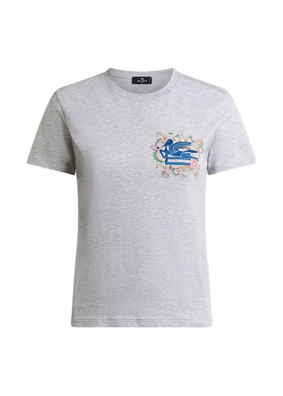 Etro // T-shirt / Grey Melange Womens Etro 