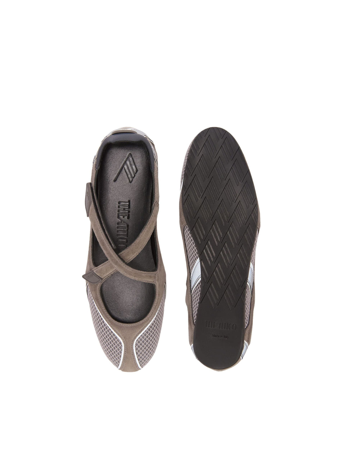 Floor01 Ballerina Flat / Grey Womens The Attico 