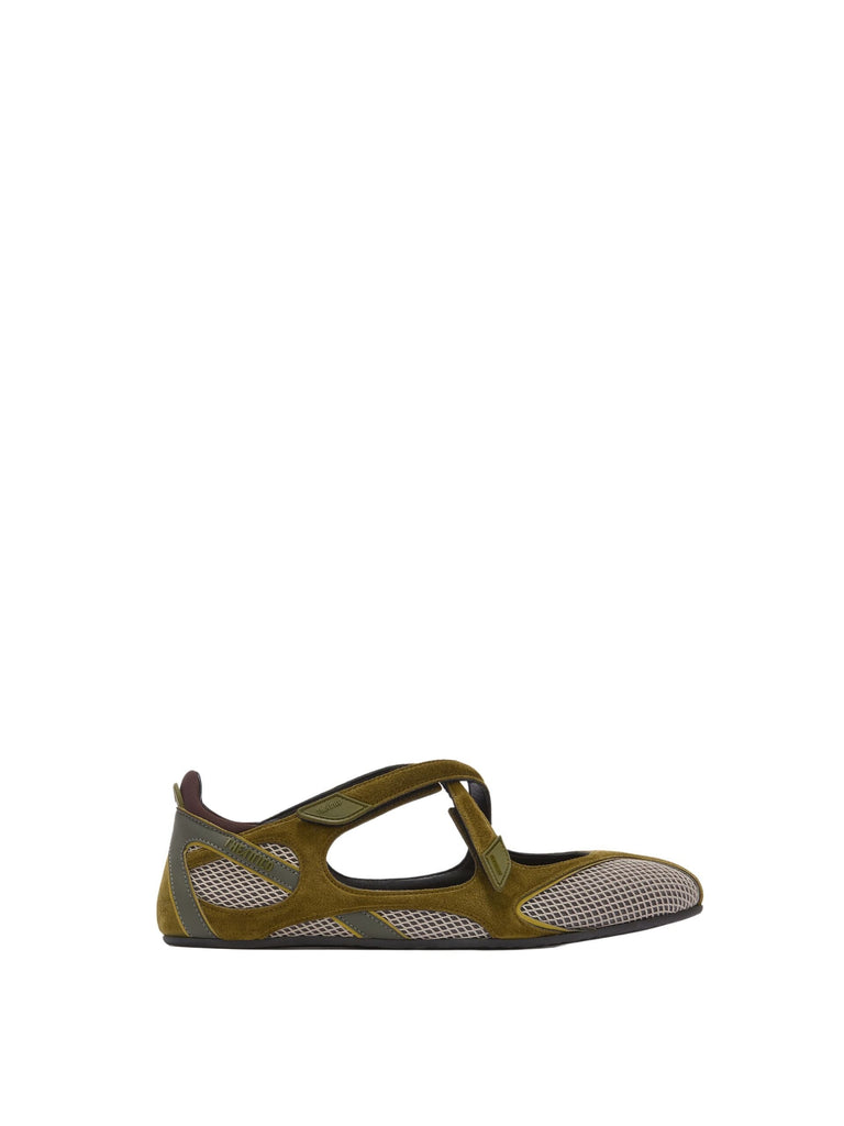 The Attico // Floor 01 Ballerina Flat / Military Green