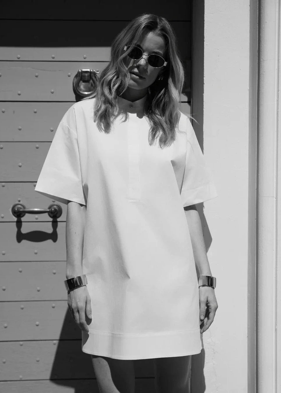 Fou Paris // Amina Shirt Dress / White Womens Fou Paris 
