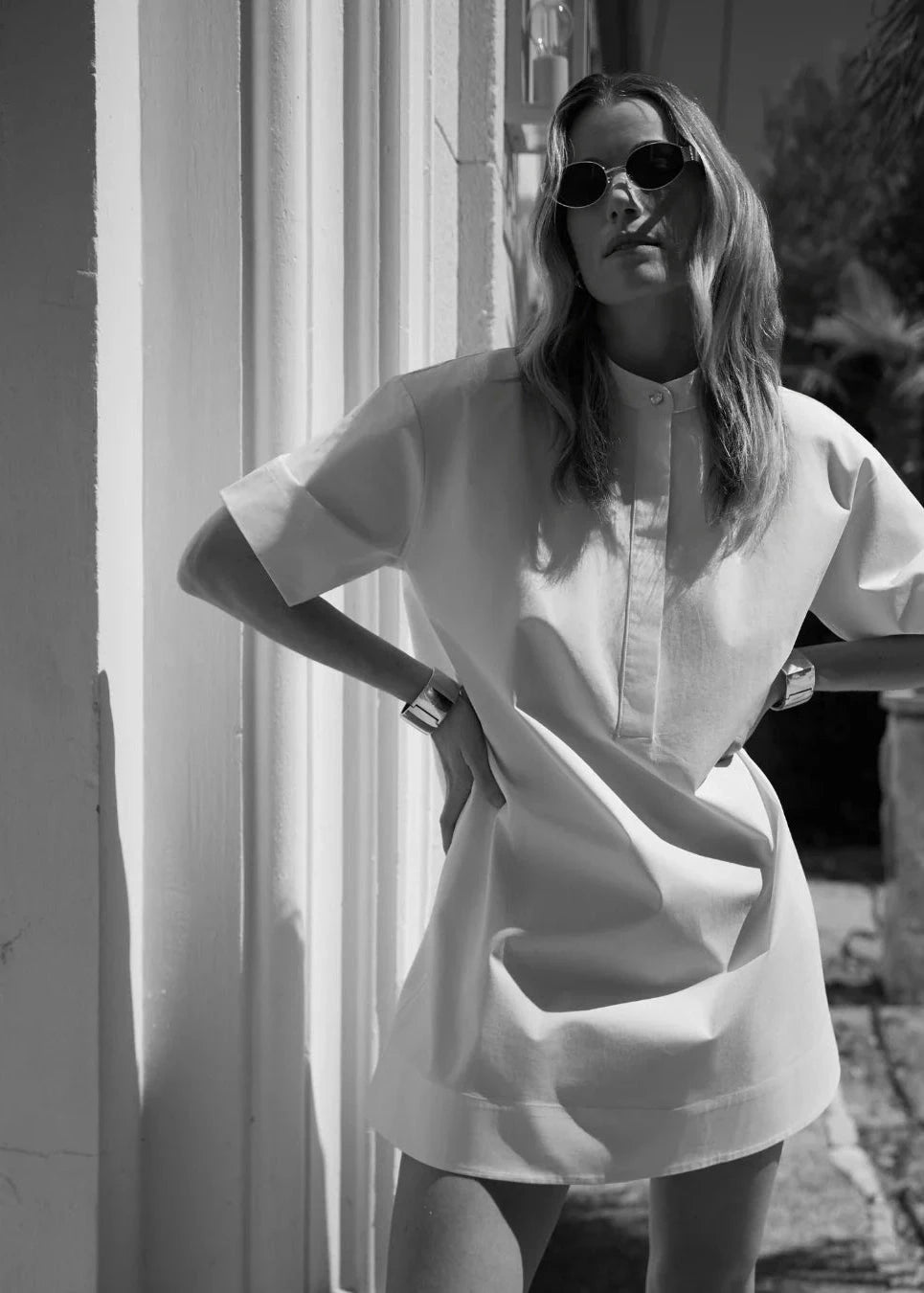 Fou Paris // Amina Shirt Dress / White Womens Fou Paris 